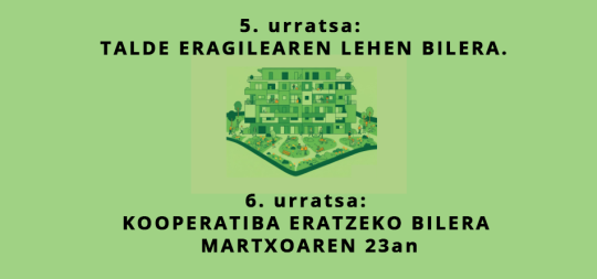Imagen ETXEBIZITZEN KOOPERATIBA – 5. ETA 6. URRATSAK
